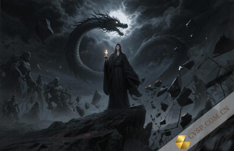 黑蛟噬日 - 蚀日之殇的震撼场景